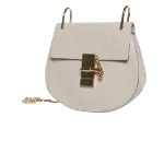 Grey Leather Chloé Crossbody Bag