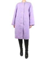 Purple Polyester Stine Goya Coat