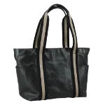 Black Leather Bally Tote