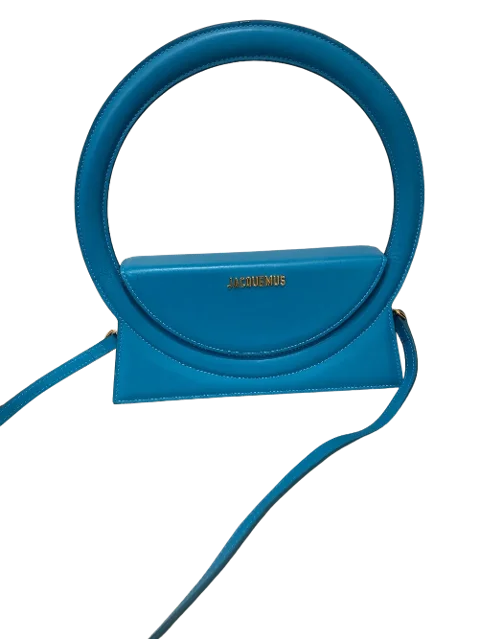 Blue Leather Jacquemus Handbag