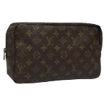 Brown Canvas Louis Vuitton Trousse Toilette