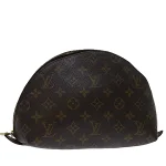 Brown Canvas Louis Vuitton Cosmetic Pouch