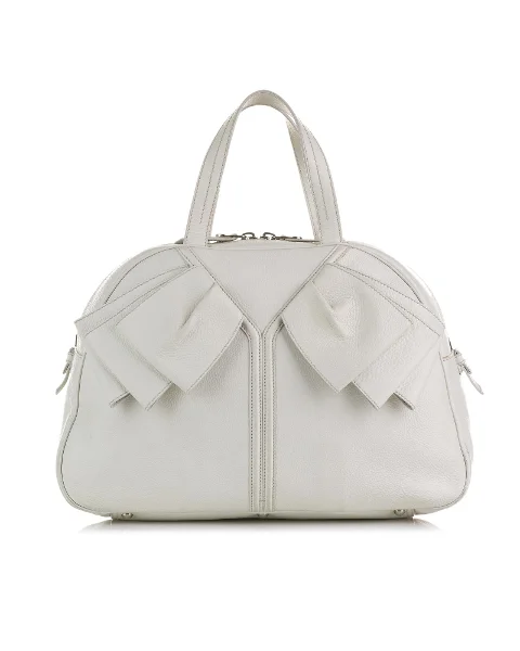White Leather Yves Saint Laurent Handbag