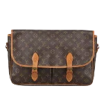 Brown Canvas Louis Vuitton Gibeciere