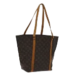 Brown Canvas Louis Vuitton Sac Shopping