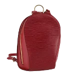 Red Leather Louis Vuitton Backpack