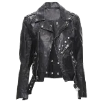 Black Leather Yves Saint Laurent Jacket