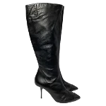 Black Leather Giuseppe Zanotti Boots