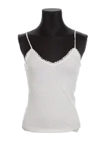 White Viscose Rouje Top