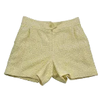 Yellow Cotton Chanel Shorts