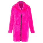 Pink Fur Uves Saint Laurent Coat