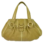 Gold Leather Bvlgari Handbag