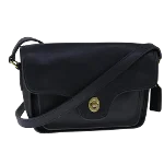 Black Leather Coach Crossbody Bag