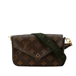 Brown Canvas Louis Vuitton Pochette Felicie