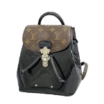 Black Leather Louis Vuitton Backpack