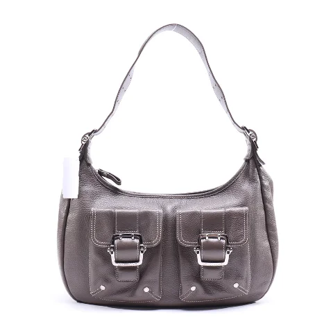 Brown Leather Longchamp Shoulder Bag