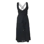 Black Fabric Versace Dress
