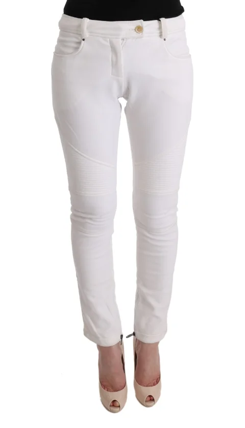 White Cotton Ermanno Scervino Pants