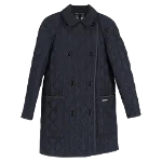 Navy Polyester Burberry Coat