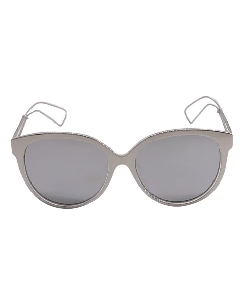 Silver Plastic Dior Sunglasses