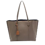 Grey Leather Tory Burch Tote