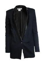 Blue Viscose Helmut Lang Blazer