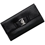 Black Leather Salvatore Ferragamo Wallet