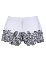 White Fabric Michael Kors Shorts