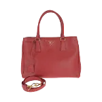 Red Leather Prada Galleria Bag