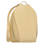 Beige Leather Louis Vuitton Backpack