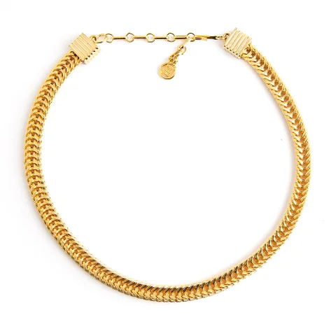 Gold Metal Givenchy Necklace