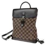 Brown Canvas Louis Vuitton Soho Backpack