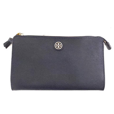 Navy Leather Tory Burch Clutch