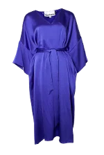 Purple Polyester Lee Dress