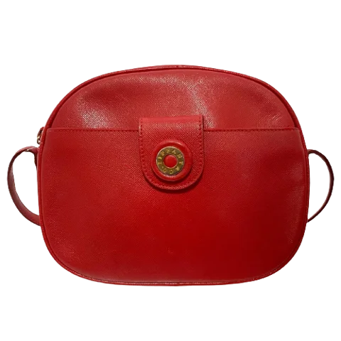 Red Leather Tiffany & Co. Shoulder Bag