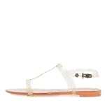 Beige Fabric Philipp Plein Sandals