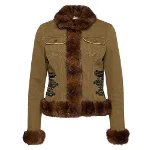 Brown Cotton Blumarine Jacket