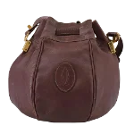 Brown Leather Cartier Shoulder Bag