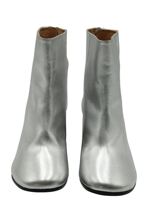 Metallic Leather Maison Margiela Boots