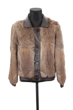 Brown Fur Claudie Pierlot Jacket