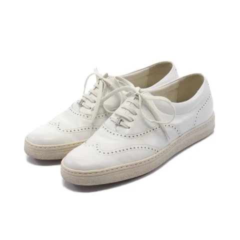 White Leather Salvatore Ferragamo Sneakers