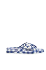 Blue Fabric Camper Sandals