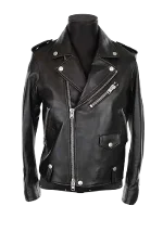 Black Leather Coach Jacket