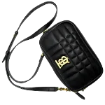 Black Leather Burberry Crossbody Bag