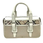 Beige Fabric Burberry Handbag