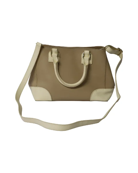 Beige Leather Tory Burch Tote