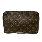 Brown Canvas Louis Vuitton Clutch