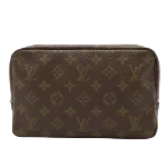 Brown Canvas Louis Vuitton Taiga Toiletry Pouch