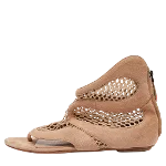 Beige Mesh Alaïa Flats