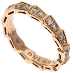 Gold Rose Gold Bvlgari Ring